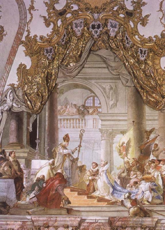 Giovanni Battista Tiepolo The Marriage of the emperor Frederick Barbarosa and Beatrice of Burgundy Sweden oil painting art